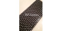 Polka Dot White & Silver Pattern  Paper Straw click on image to view different color option